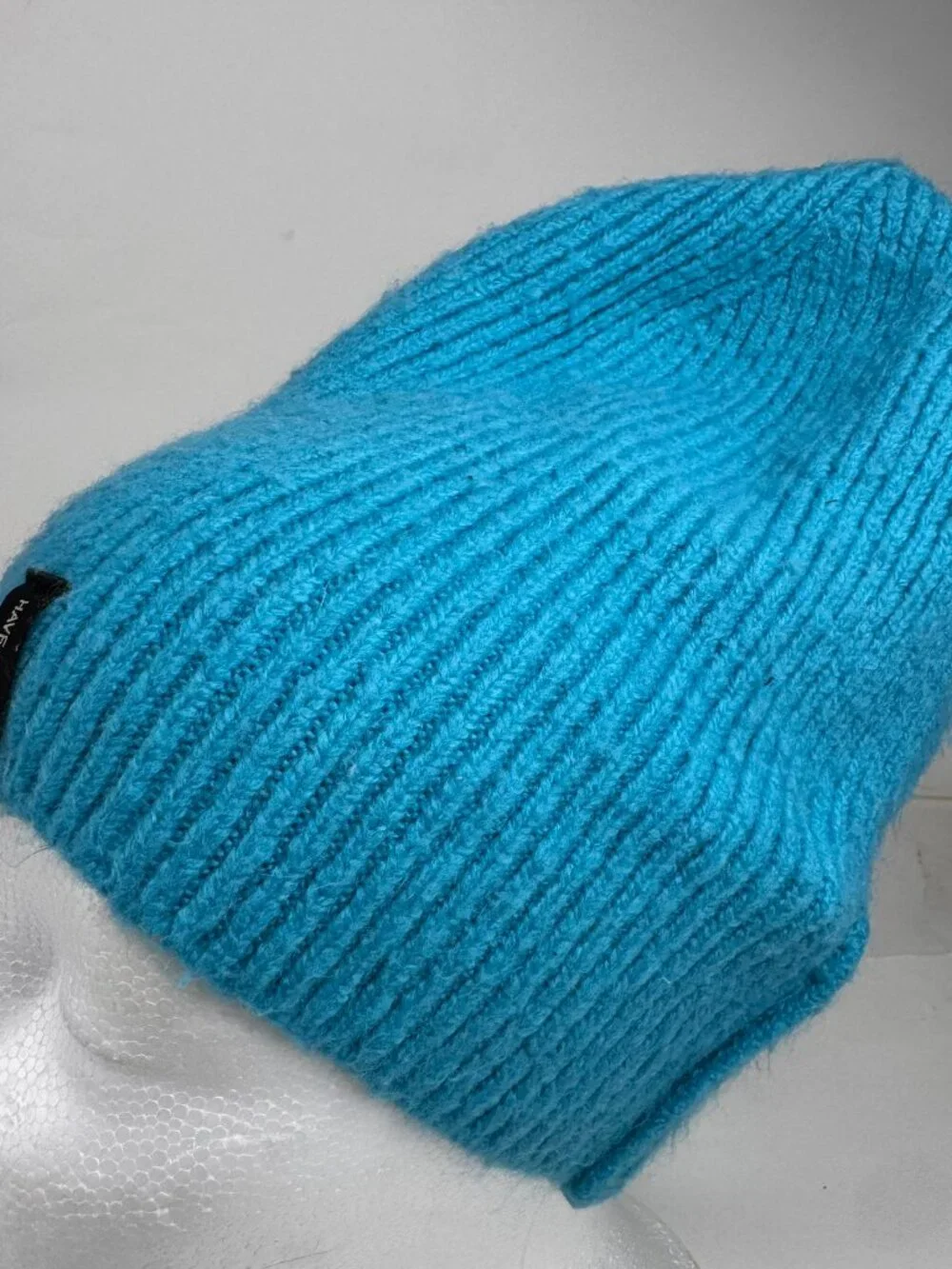 Scotch & Soda Amsterdam Couture Bright Blue Ribbed Knit Beanie Winter Hat Small